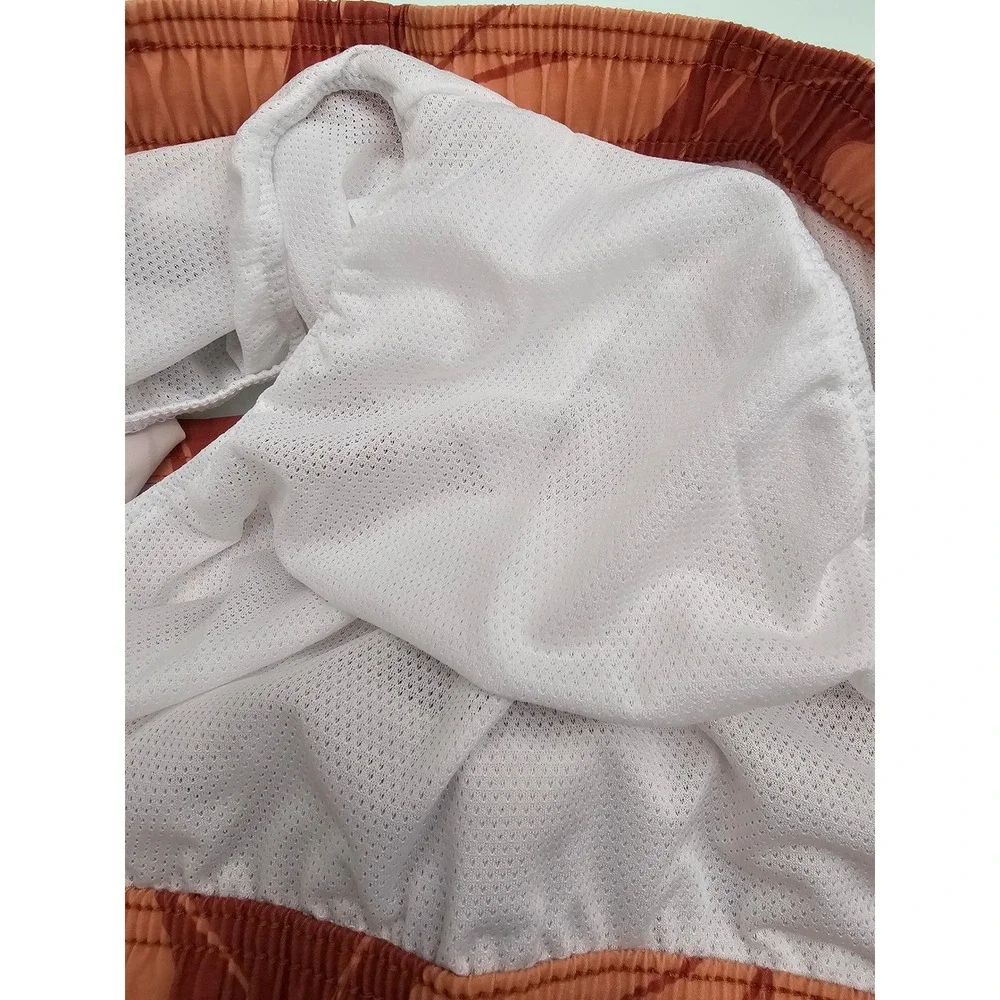 Goodfellow & Co Mens Floral Swim Trunks Orange Nylon Casual Size 2XL